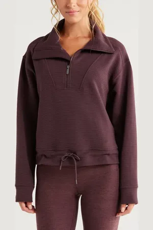 Zella Kickback Ottoman Half Zip Pullover in at Nordstrom, Size Large
