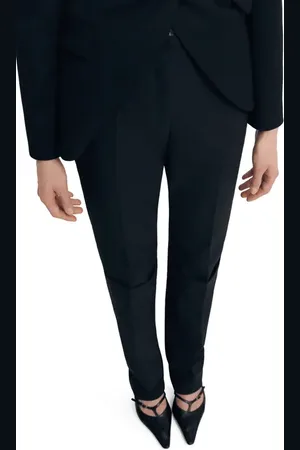MANGO Cotton Blend Straight Leg Pants in at Nordstrom, Size 2