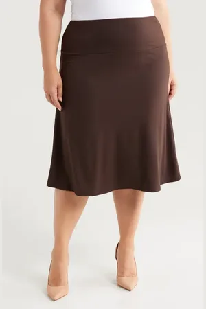 24Seven Comfort Apparel A-Line Skirt in at Nordstrom, Size 2X