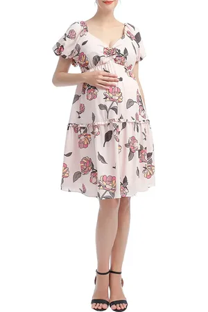 Kimi and Kai Anouk Floral A-Line Maternity/Nursing Dress in at Nordstrom, Size X-Small