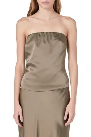 Endless Rose Strapless Satin Top in at Nordstrom, Size X-Small