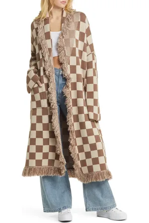 Dressed in Lala Fringe Blanket Cardigan in at Nordstrom, Size Small