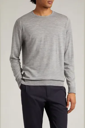 JOHN SMEDLEY Marcus Virgin Wool Crewneck Sweater in at Nordstrom, Size Small