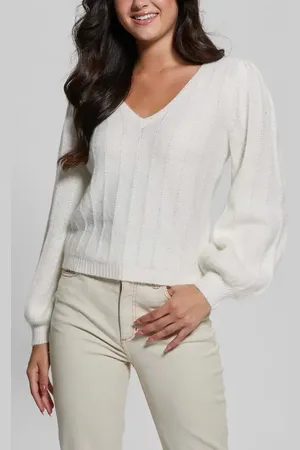 Guess Madeline Pointelle Detail Sweater in at Nordstrom, Size Large