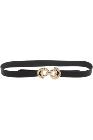 Raina Twisted Circle Buckle Leather Belt in at Nordstrom