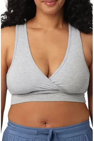 Kindred Bravely Racerback Crossover Maternity/Nursing Bra in at Nordstrom, Size Small