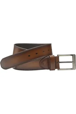 Johnston & Murphy Burnished Edge Leather Belt in at Nordstrom, Size 42