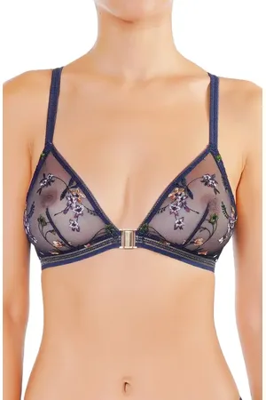 Huit Insouciante Embroidered Mesh Bra in at Nordstrom, Size X-Small