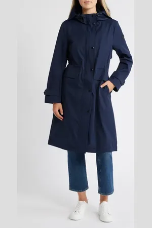 Sam Edelman Hooded Longline Coat in at Nordstrom, Size X-Small