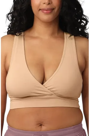 Kindred Bravely Racerback Crossover Maternity/Nursing Bra in at Nordstrom, Size Large