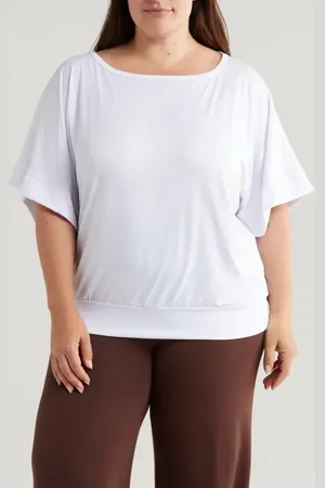 24Seven Comfort Apparel Loose Fit T-Shirt in at Nordstrom, Size 1X