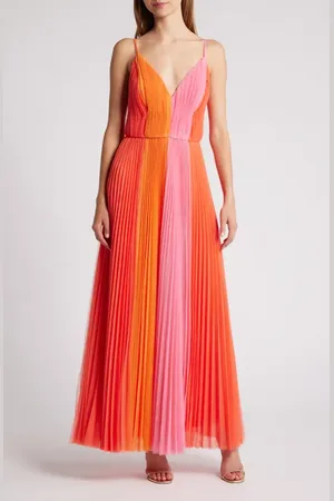 Hutch Colorblock Pleated Tulle Gown in at Nordstrom, Size 6