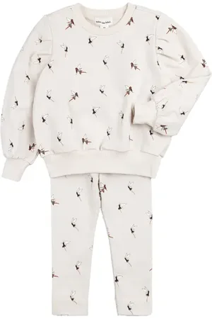 Miles The Label Fairy Print French Terry Sweatshirt & Leggings Set in at Nordstrom, Size 9M