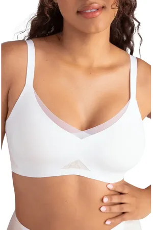 HONEYLOVE Lace Inset CrossOver Wireless Bra in at Nordstrom, Size X-Small