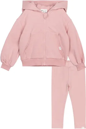 Miles The Label Basics Zip Hoodie & Leggings Set in at Nordstrom, Size 9M