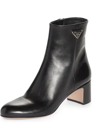 Prada Logo Block Heel Bootie in at Nordstrom, Size 6Us