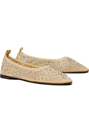 Tory Burch Eddie Crystal Ballet Flat in at Nordstrom, Size 9.5