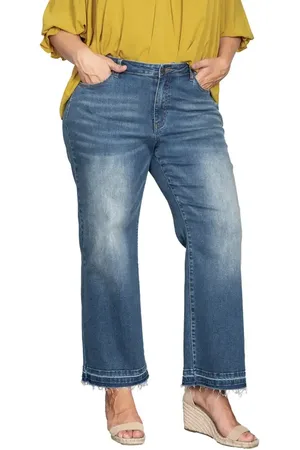 Standards & Practices Relaxed Release Hem Straight Leg Jeans in at Nordstrom, Size 22W