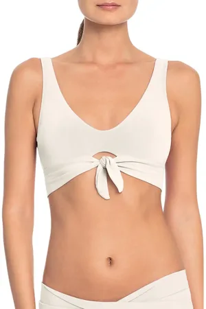 Robin Piccone Ava Knot Front Bikini Top in at Nordstrom, Size X-Small