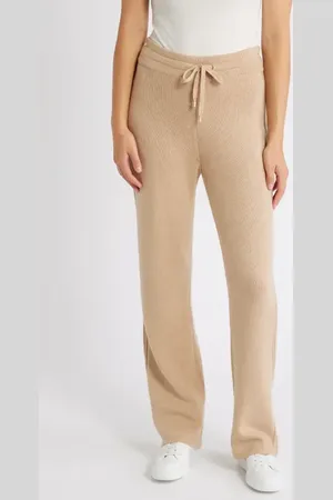 Anne Klein Rib Wide Leg Pants in at Nordstrom, Size Small