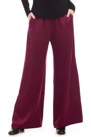 Karen Kane Satin Wide Leg Pants in at Nordstrom, Size Medium