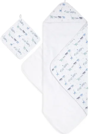 Aden + Anais 2-Pack Cotton Washcloth & Hooded Towel in at Nordstrom
