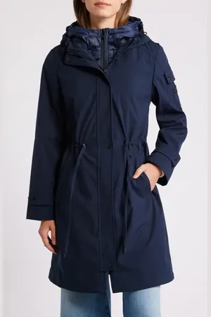 Sam Edelman Hooded Longline Parka in at Nordstrom, Size Medium