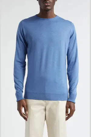 JOHN SMEDLEY Marcus Virgin Wool Crewneck Sweater in at Nordstrom, Size Large