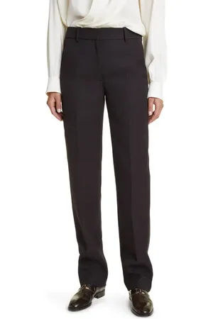 The Row Borgo Straight Leg Wool Trousers in at Nordstrom, Size 0