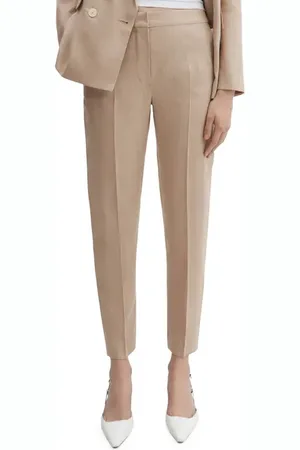 MANGO Straight Leg Linen Pants in at Nordstrom, Size Small