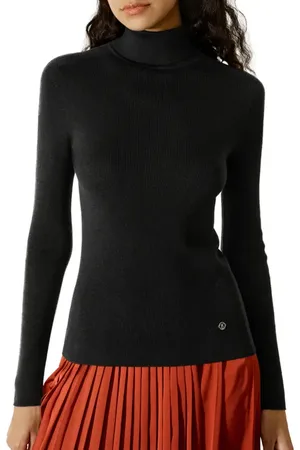 Lilysilk Seamless Silk-Cashmere Blend Turtleneck Sweater in at Nordstrom, Size Large