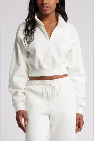BP. Quarter Zip Fleece Detail Sweatshirt in at Nordstrom, Size X-Small