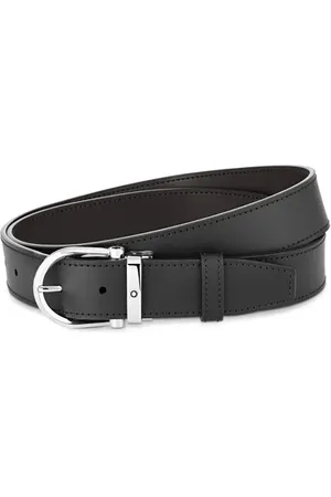 Montblanc Reversible Horseshoe Buckle Leather Belt in at Nordstrom