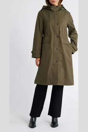 Sam Edelman Hooded Longline Coat in at Nordstrom, Size Small