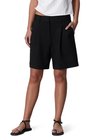 RAG&BONE Irina Pleated High Waist Ponte Shorts in at Nordstrom, Size Xx-Small