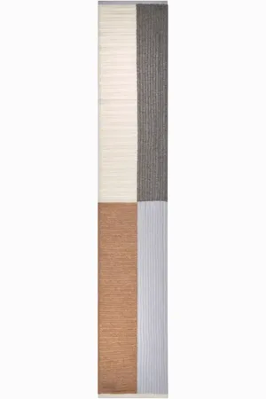 Johnstons Of Elgin Colorblock Cashmere Rib Scarf in at Nordstrom