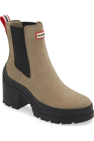 Hunter Miana Waterproof Block Heel Chelsea Boot in at Nordstrom, Size 11