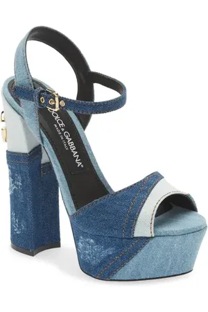 Dolce & Gabbana Keira Patchwork Platform Sandal in at Nordstrom, Size 10.5Us