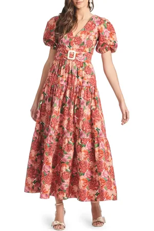 Sachin & Babi Carina Belted Maxi Dress in at Nordstrom, Size 6