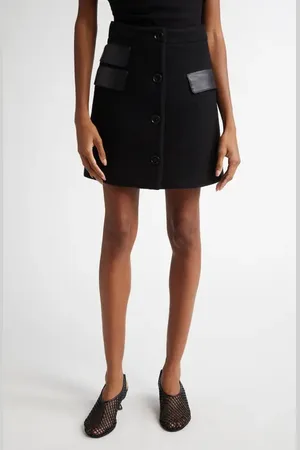 Proenza Schouler Mei Boiled Wool Jersey A-Line Skirt in at Nordstrom, Size 6
