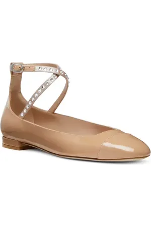 Stuart Weitzman Eden Crystal Embellished Flat in at Nordstrom, Size 7.5