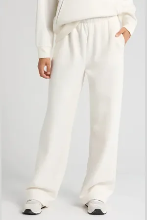 Zella Cloud Fleece Straight Leg Sweatpants in at Nordstrom, Size Medium