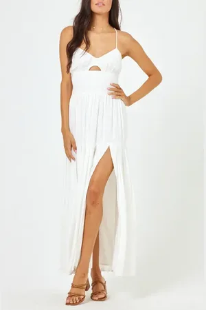 L*Space Calla Smocked Cover-Up Sundress in at Nordstrom, Size X-Small