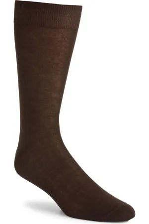 CANALI Solid Cotton Dress Socks at Nordstrom, Size Medium