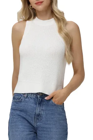 525 America Demi Cotton Sweater Vest in at Nordstrom, Size Large
