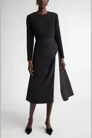 Carolina Herrera Layered Silk Fit & Flare Dress in at Nordstrom, Size 4