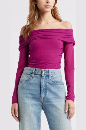Open Edit Off the Shoulder Knit Top in at Nordstrom, Size X-Small