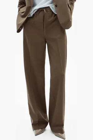 MANGO Straight Leg Drawstring Pants in at Nordstrom, Size X-Large