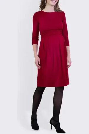 Séraphine Pleated Waist Maternity/Nursing Dress in at Nordstrom, Size 2