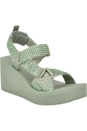 Guess Dawsin Slingback Platform Wedge Sandal in at Nordstrom, Size 7